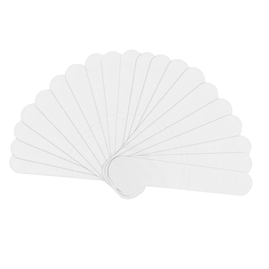 20pcs Collar Sweat Pads Disposable Hat Collar Sweat Stains SelfAdhesive Neck Liner Pads(White )