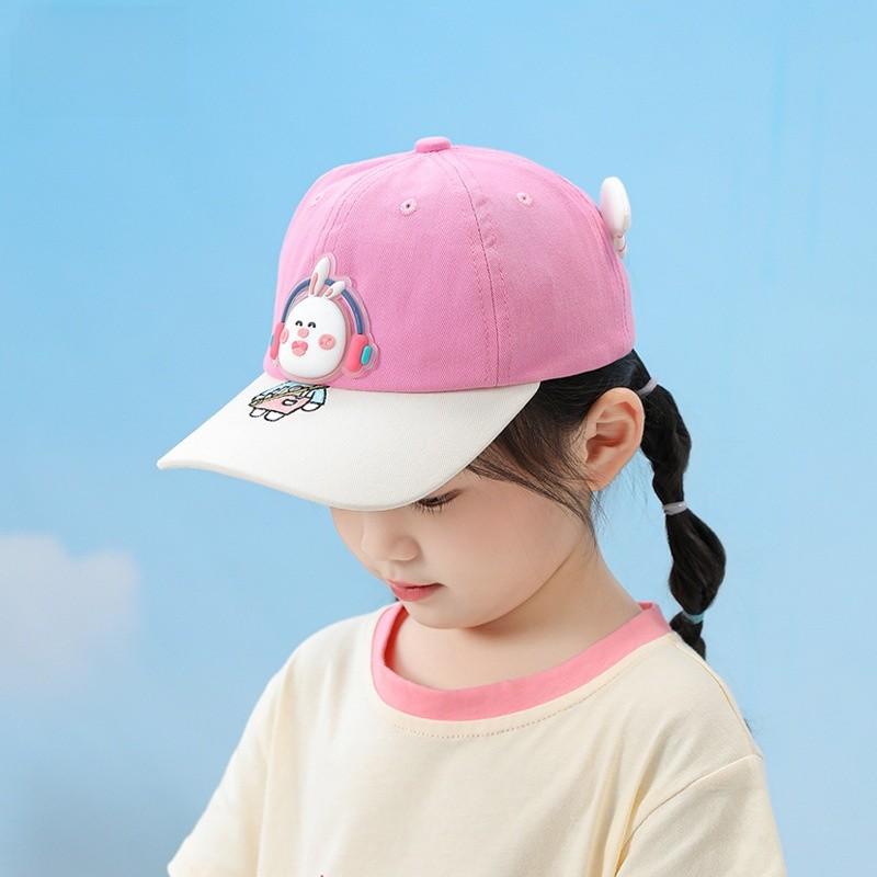 Cartoon Animal Baseball Cap For Kids Sun Protection Breathable Cotton Summer Outdoor