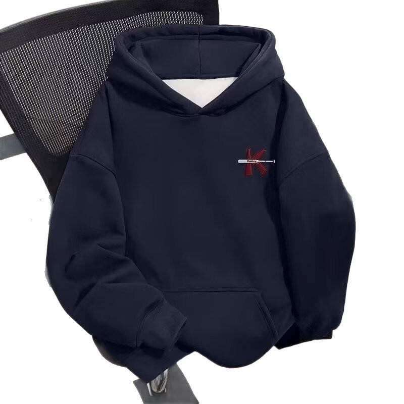 Men's Autumn Retro Chinese National Tide Hooded Sweatshirt - Casual Loose Pullover Outerwear