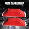 1 Stück Auto-Solar-Warnleuchte, rotes und gelbes Leitplankenzaun, reflektierender Cursor, Nachtblitz, Solar-Umrisslicht