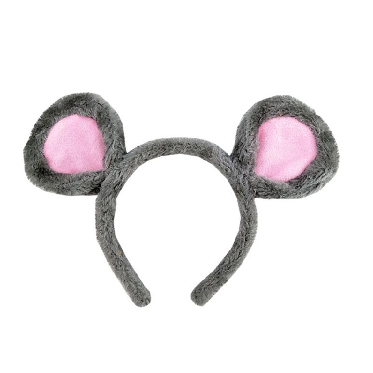 Soft Bear Headband Cartoon Animal Hairband Mouse Ears Hair Hoop for Washing Face