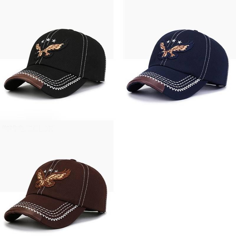 Embroidered Baseball Eagle Cap Peaked Caps Breathable Sun Protection Hat Gift