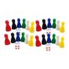 Board Game Chessman Dice Plastic Puzzle Game Pieces Card Game Accessories for Kids Strategy Play