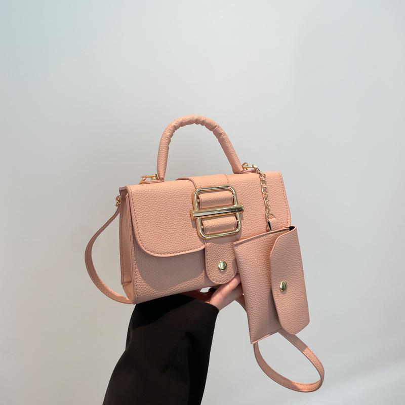 

Spring trendy small square bag 2025 new simple retro handbag trendy foreign style crossbody shoulder women s bag small fragrant style розовый