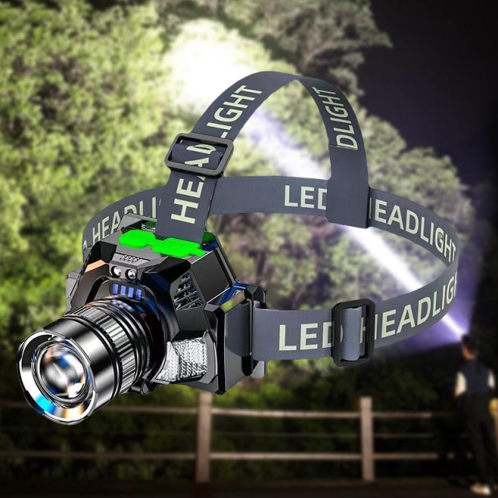 LED Super Bright Headlight USB Rechargeable Powerful Headlight Torch Camping Head Light for Outdoor Camping Cycling Hiking