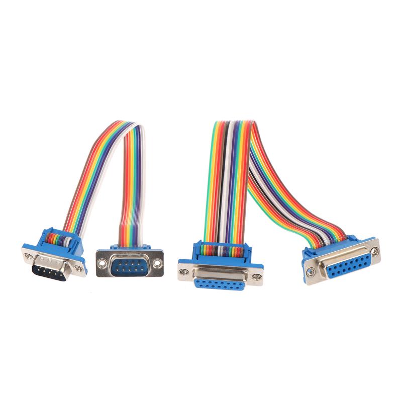 High Efficiency DB9 DB15 DB25 D-SUB Serial Port Cable Male Female for Secure Connections