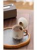 Beige Ru Kiln Teacup: Elegant Water Separation Ceramic Cup - Perfect Gift for Elders and Friends
