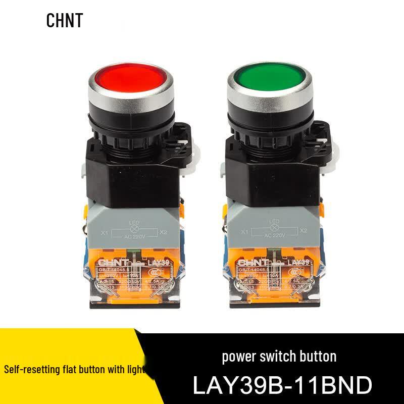 CHNT LAY39B-LA38 Serie Selbstrückstellender flacher Drucktastenschalter
