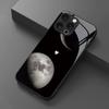 Double Moon Heart-Shaped Cosmic Romance Pattern Phone Case for iPhone 17 17Pro 17ProMax 17Air 16 16Pro 16ProMax 16Plus 16e