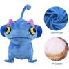 The Sea Monster Plush Toy Blue Lantern Fish Cartoon Doll Blue Sea Monster Stuffed Animal Home Dector