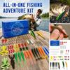 Complete Fishing Kit for Largemouth Smallmouth and Trout - Tackle Set with