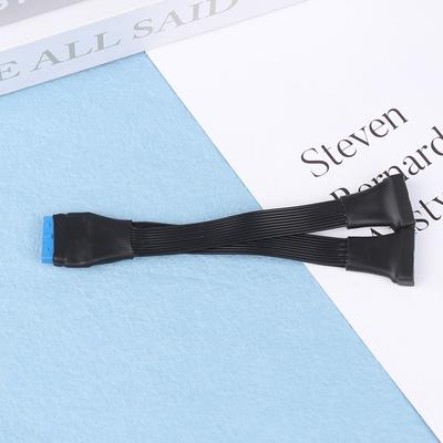 Usb 3.0 19Pin/20Pin Dahili Uzatma Başlığı 1'den 2'ye Uzatma Ayırıcı Kablo Anakart İçin Kendin Yap Uzatıcı