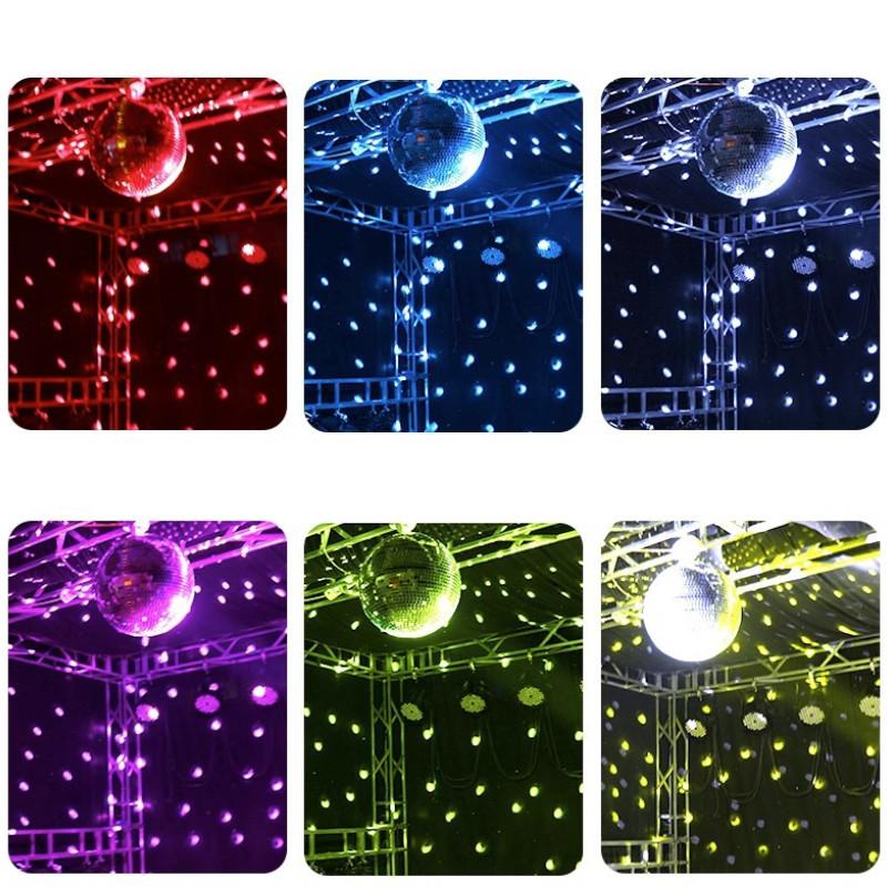 Silver Disco Reflective Ball KTV Bar Wedding Party  Disco Ball 360 ° Rotating Mirror Reflective Sphere