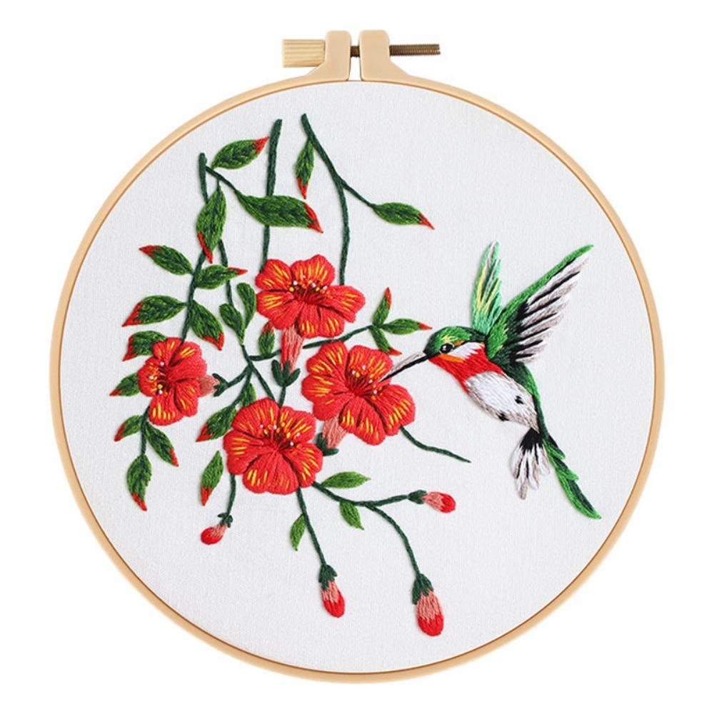 

Цветочный набор для вышивки крестом, набор для вышивки своими руками, домашний декор, набор для вышивки птиц и цветов для взрослых Style 2