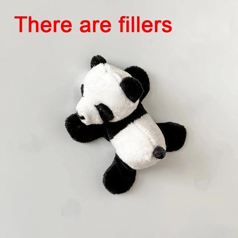 Cute Soft Plush Panda Fridge Magnet Durable Fabric Whiteboard & Refrigerator Decor Perfect For Gifting Organizing Home Decor