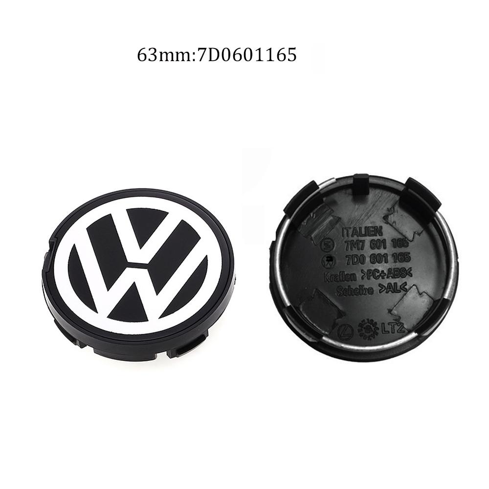 2026 Hot For Volkswagen VW 4pcs 55mm 56mm 65mm 70mm Car Wheel Center Caps Hubcap Cover for  Volkswagen Jetta MK5 Golf Passat sty