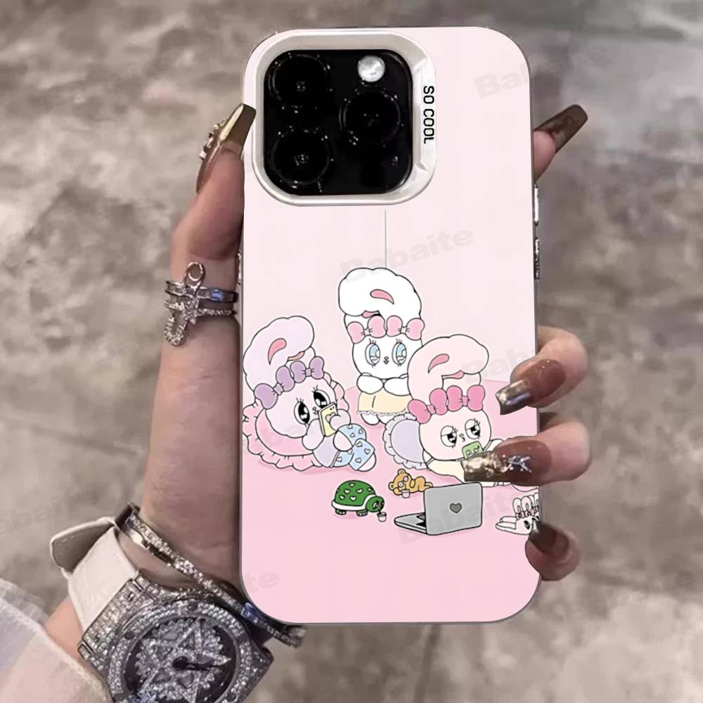 Interessante O-Opanchu Cartoon U-Usagi Handyhüllen Für IPhone 17 16e 15 14 13 12 11 Plus Pro Max ProMax Bunte Hüllen