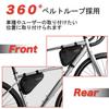 Bel Cuore Frame Bicycle Bag for Road Mountain and Cross Large Reflective Tool and Accessory Front and Rear Easy Installation Bag, Bikes, Bikes, Bikes,