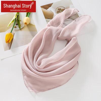 Shanghai Story Damen 100% Maulbeerseide Quadratischer Schal
