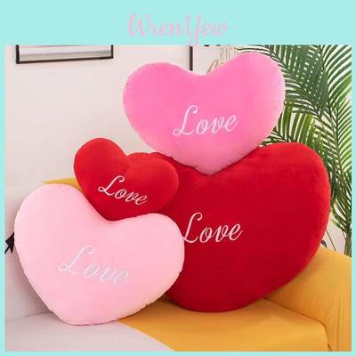 Adorable Love Heart Pillow With Super Soft Short Plush Customizable Design Various Sizes