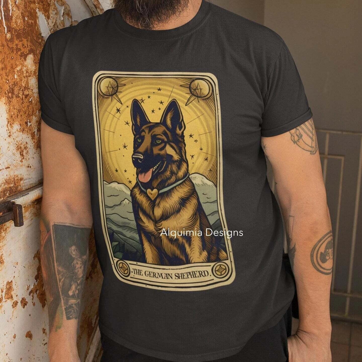 The German Shepherd Tarot Card Shirt 4XL