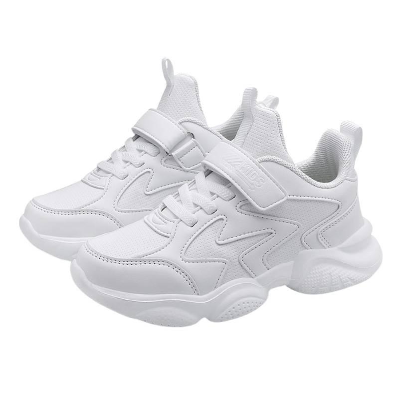 8855 Classmate Girls Summer Mesh Breathable Sneakers Children's White Shoes Boys Dad Shoes Elementary School Students White Run