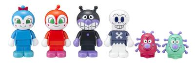 BlockLabo Block Lab Anpanman Baikinman e amigos conjunto de bonecos de blocos que você pode brincar com blocos