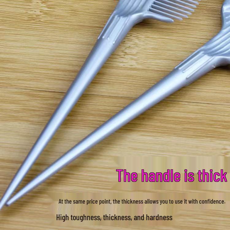 Dual-Sided Soft Bristle Hair Dye and Perming Comb with Thickened Design