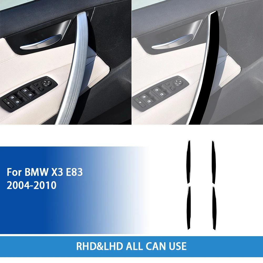 Carbon Fiber For BMW X3 E83 2004 2005 2006 2007 2008 2009 2010 Accessories Interior Door Armrest Panel Cover Trim Sticker