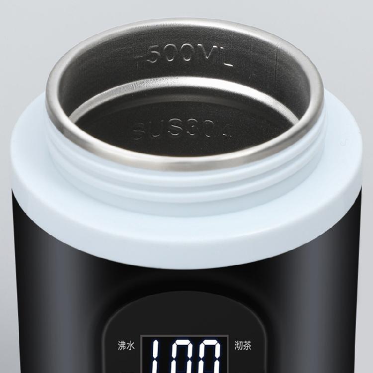 500ml Hřející hrnek do auta Nerezový Elektrický Cestovní hřející hrnek do auta 12V 24V