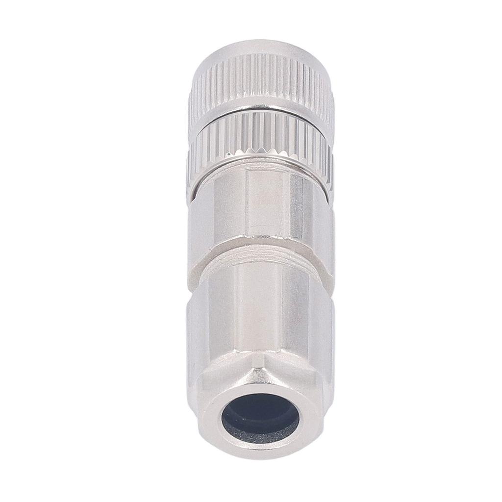M12 Connector Straight Type 4 Pin IP67 Waterproof Fireproof Flame Retardant Aviation Connector AC50V DC60V