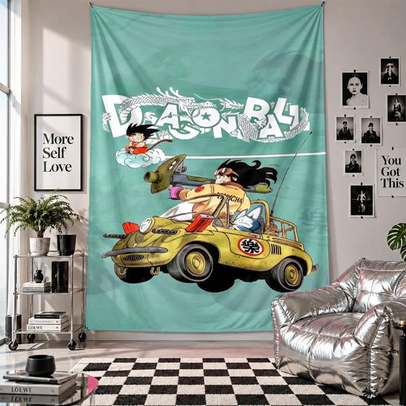 Wall TapestryDragon Ball Art Hanging Cloth Decorative Background Cover for Room Decoration