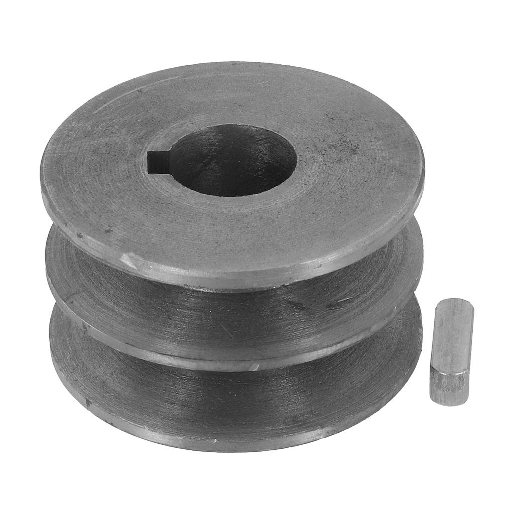 For A Type V Belt V Belt Pulley Dia 50mm 100 Cast Iron Double Slot Pulley Power Tool Accessory V Belt Pulley A Type
