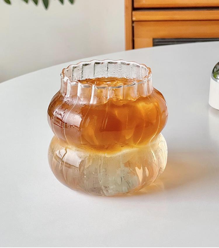 Chubby Glass Cloud Cup for Coffee, Juice, or Tea