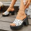 High-heeled Flip-flops for Women - New Style, Single Curve Front, Thick Sole, Fashionable Shoes Devotion