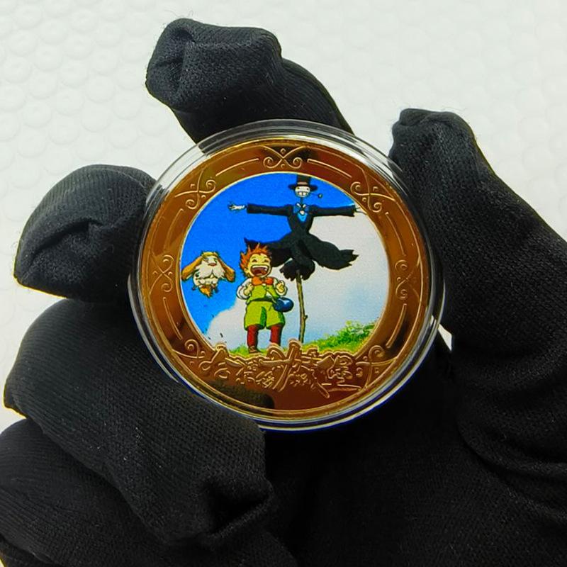Castle coins, commemorative medals, collectible gifts, anime merchandise figurines
