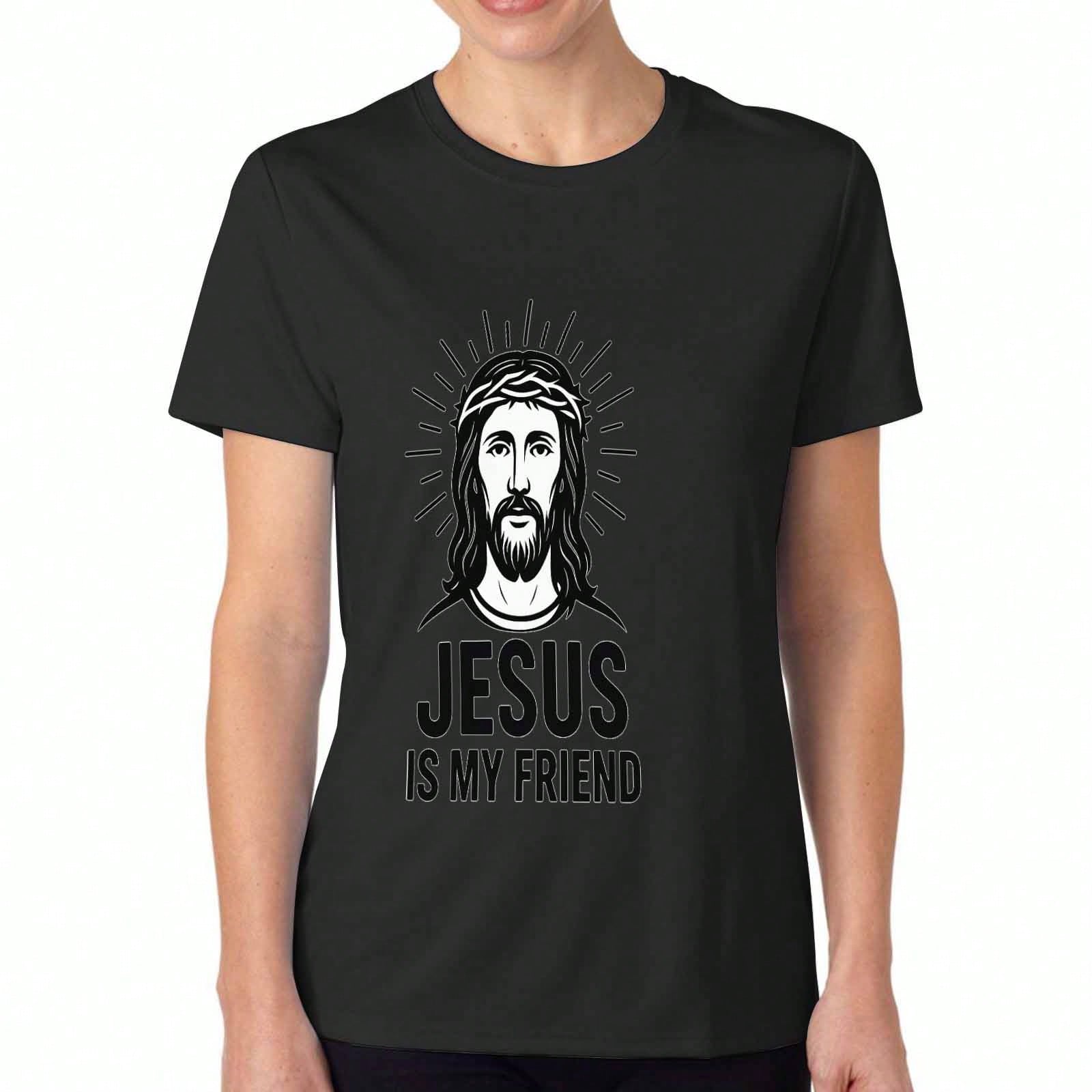 Jesus For President 2024 Women s Cotton T Shirt, Premium Print, Durable, Casual Fashion. Election Hope Graphic Tee. FaithInspired Design For Political S разноцветный