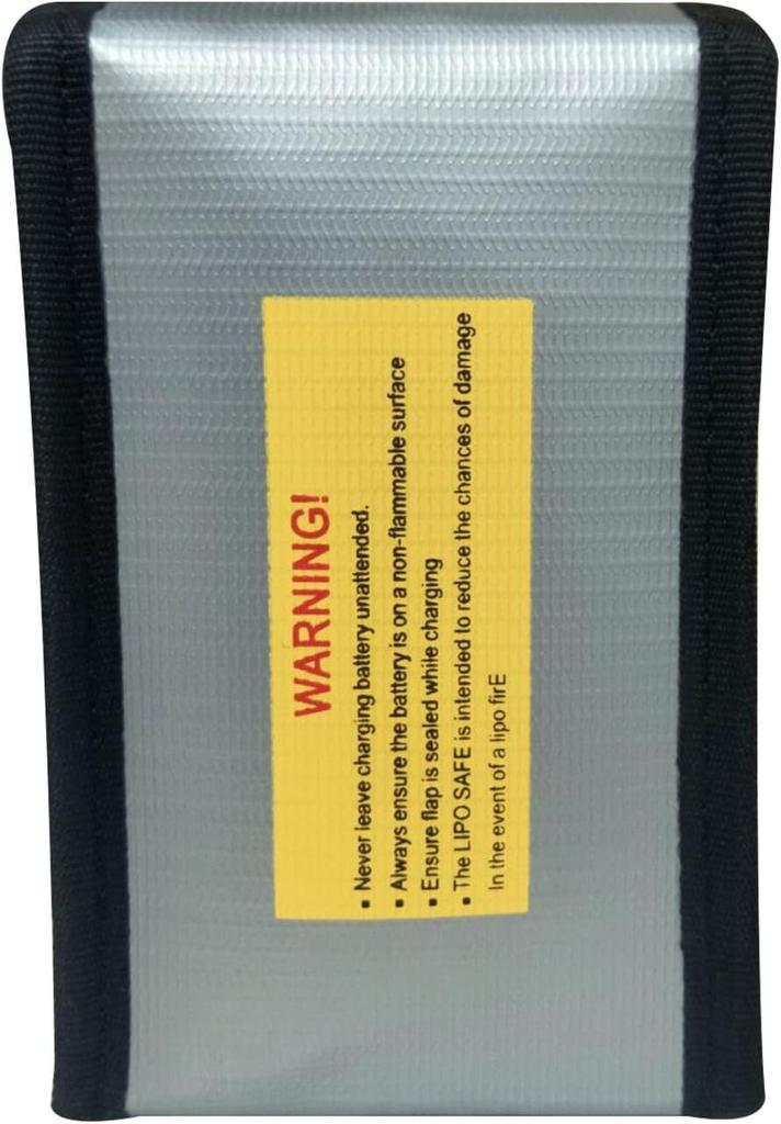 Fireproof Lipo Battery Safety Bag – 90x55x140mm – Explosion-Proof Protective Charging and Storage Case – 1 Piece