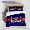 Universidad De Chile Owl Crest Blue Red Print 3 Pieces Duvet Cover Set Chile Soccer Bedding Set, Bedroom Home Decor Without Pillow Core Comforter