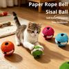 Cat Toy Ball Large Wear-resistant Paper Rope Sisal Cat Toy Ball Pets Interact and Bite Woven Ball