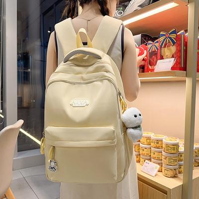 The New Schoolbag Is High-value, Fresh and Sweet, Candy-colored Backpack, Lightweight and Large-capacity Backpack for Junior High School Students.