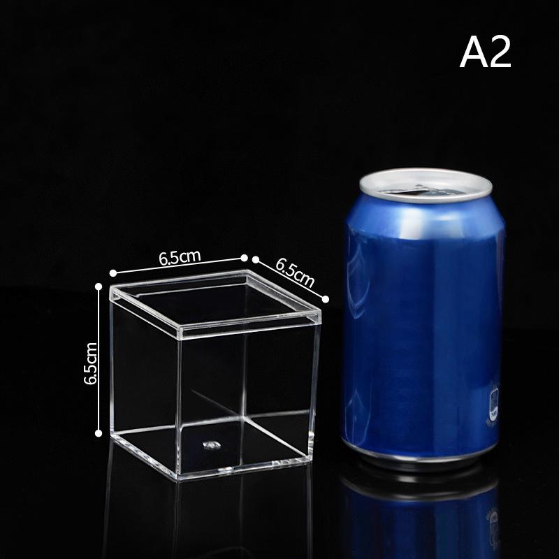 Doboz Ékszerdobozok Akril Kocka Esküvői Ajándék Négyzet alakú Tároló Átlátszó Ajándékdoboz Fedéllel