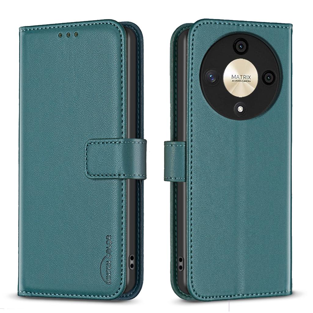 BINFEN COLOR BF17 For Honor X9b 5G/Magic6 Lite 5G Leather Case Wallet Protective Cover