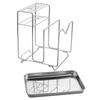304 Stainless Steel Storage Rack,Knife Holder,Household Vegetable Fruit Cutting Board Rack,Storage Rack With Draining Water Tray