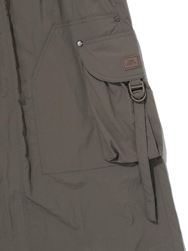 Bbc Earth W Rivet Cargo Skirt_Dark Ash Grey