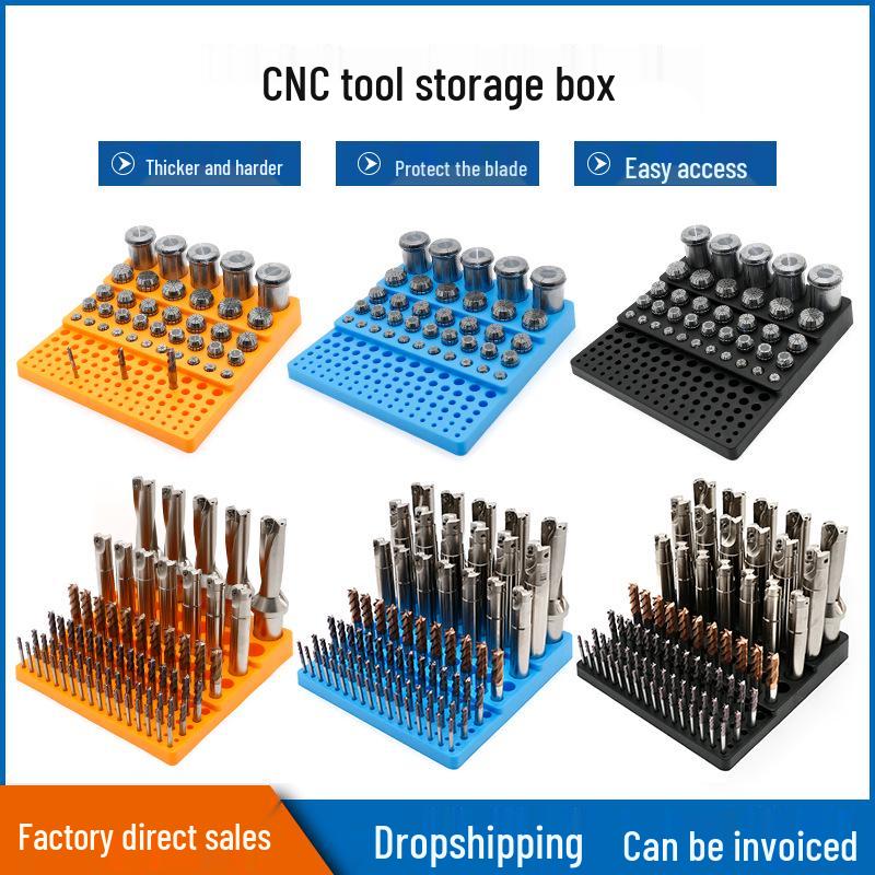 CNC Black Drill Bit & Reamer Storage Box Tool Holder
