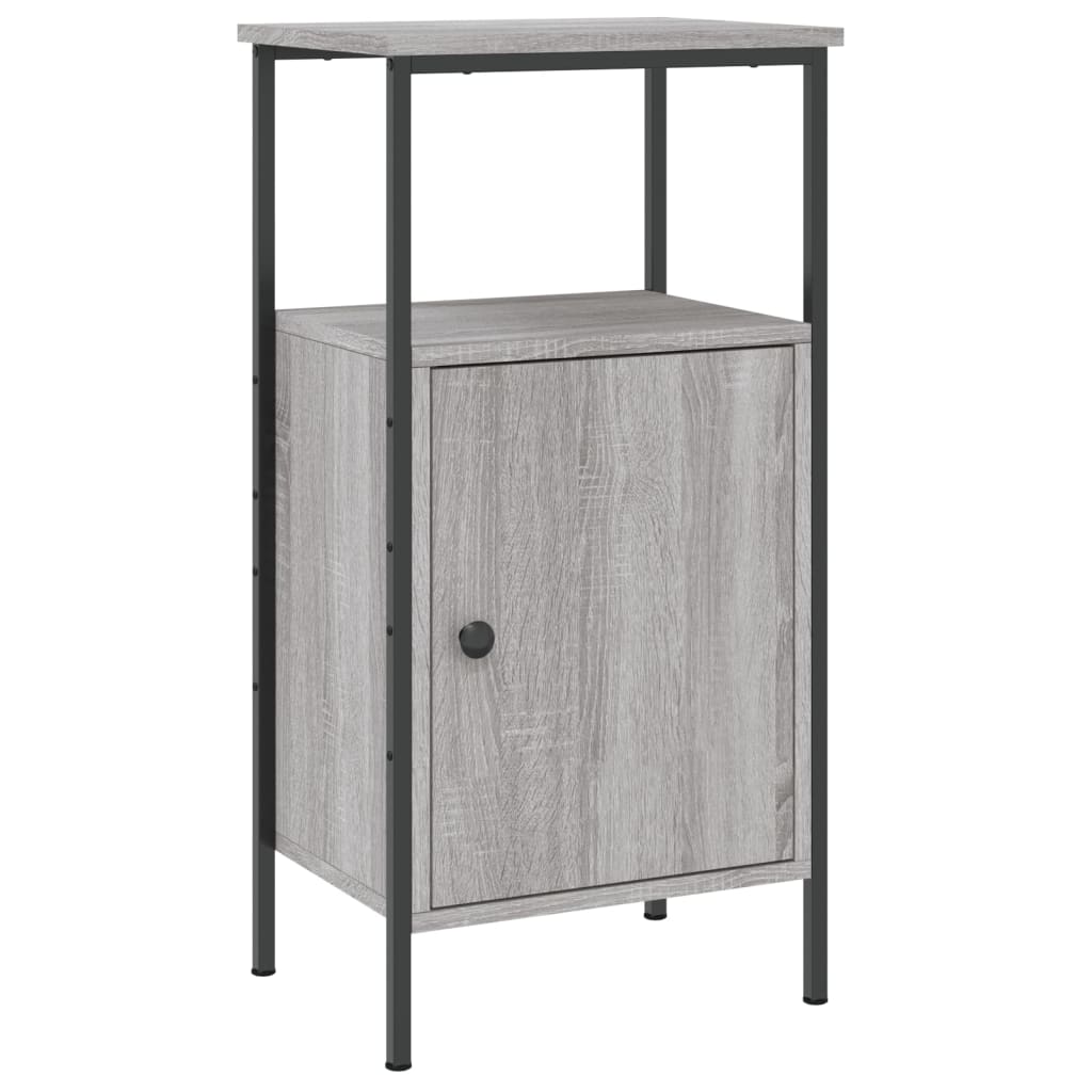 Nightstand Gray Sonoma Oak 41x31x80 cm Particleboard
