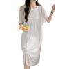 Princess Ling Lei French Nightdress Women'S Summer Mesh Sweet Pure Wind Short-Sleeved Long Dress Pajamas Loungewear
