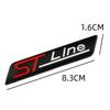 WGL2 3D Metal ST Line Logo Car Rear Trunk Badge Emblem Sider Fender Sticker For Ford STLine Focus Fiesta Mondeo Ecosport Kuga ESCAPE