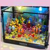Coral Clownfish Simulated Ecological Fish Tank Building Block Toy With Lighting
